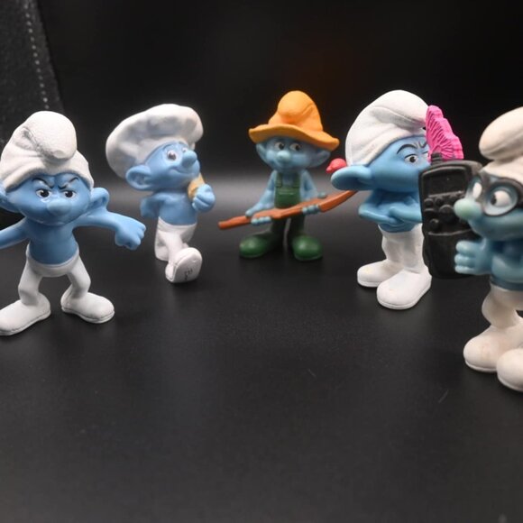 Lot of 5 McDonalds 2011 Happy Meal toy smurfs - Picture 2 of 4
